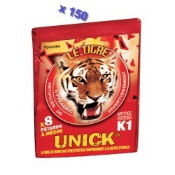 150 Paquets Pétard le Tigre Unick (F2) | Milleproduits.com : bonbons, chocolats, snacks en ligne à prix grossiste