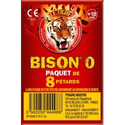 100 Paquets Pétards Bison 0 | Milleproduits.com : grossiste bonbons, chocolats, pétards, artifices, accessoires mobiles.