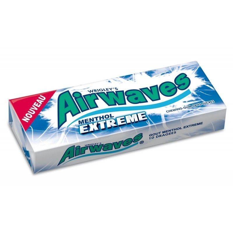 Airwaves Chewing Gum Menthol Extreme 30 Etuis de 10 Dragées