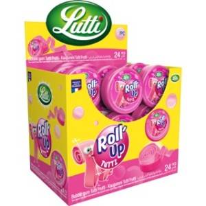 24 Bubble Gum Roll Up Tutti Frutti | Milleproduits.com : bonbons, chocolats, snacks en ligne à prix grossiste