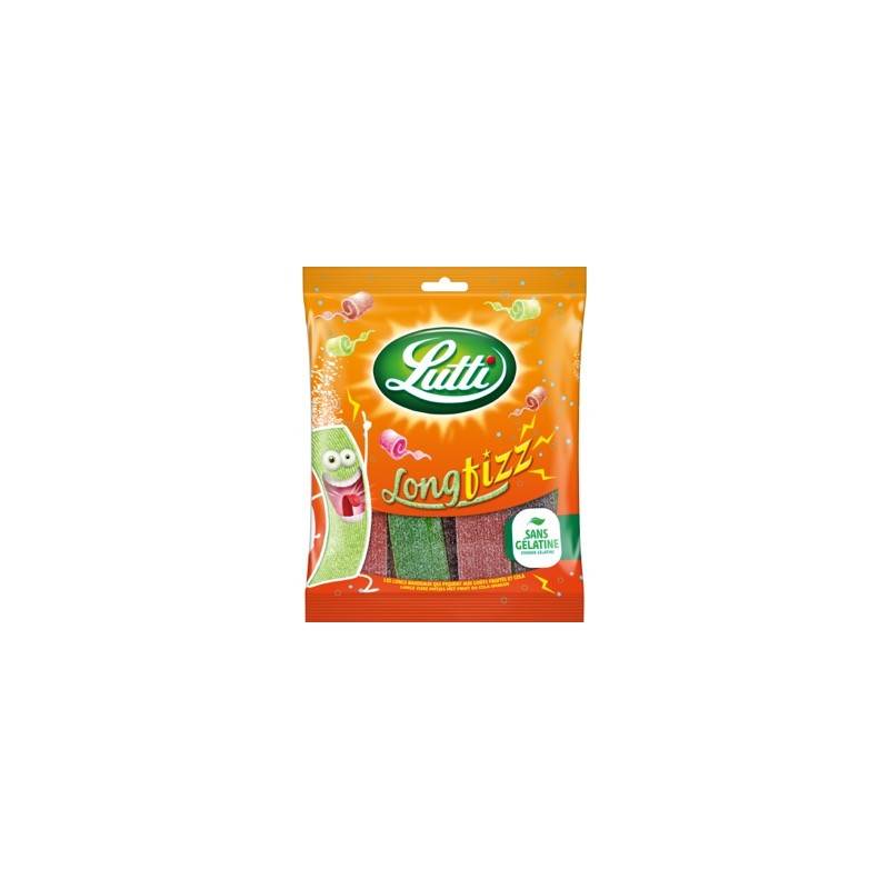 18 Sachets Lutti Long Fizz 100g | Milleproduits.com : bonbons, chocolats, snacks en ligne à prix grossiste