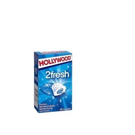 16 Etuis Hollywood 2 fresh Menthe Fraiche / Menthe Forte | Milleproduits.com : vos bonbons et chocolats à prix grossiste