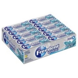 Freedent White Menthe forte, 30 étuis de 14 gr