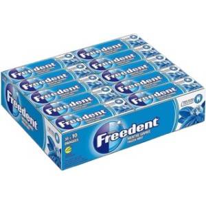 30 Etuis Freedent Chewing Gum Menthe Givrée |Milleproduits.com : vos bonbons et chocolats préférés à prix grossiste