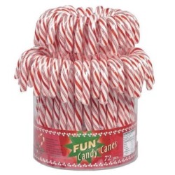 72 Candy Canes Rouge et Blanc | Milleproduits.com : bonbons, chocolats, snacks en ligne à prix grossiste