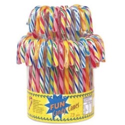 72 Candy Canes Goût Fruits | Milleproduits.com : bonbons, chocolats, snacks en ligne à prix grossiste