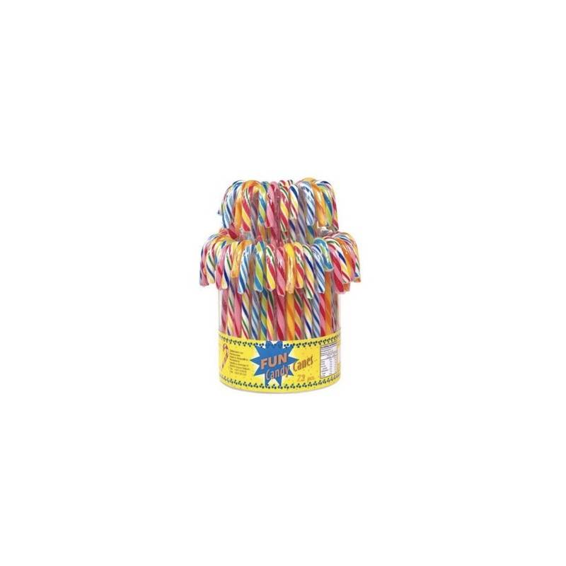 72 Candy Canes Goût Fruits | Milleproduits.com : bonbons, chocolats, snacks en ligne à prix grossiste