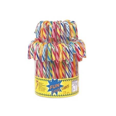 72 Candy Canes Goût Fruits | Milleproduits.com : bonbons, chocolats, snacks en ligne à prix grossiste