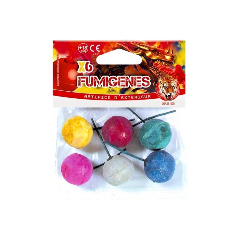 12 Sachets de 6 boules fumigènes | Milleproduits.com : grossiste de l'impulsion en ligne