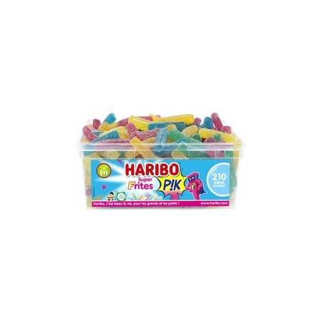 210 Bonbons Haribo Super Frites Pik - Bonbons tubos - Milleproduits