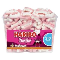 Roulette de fruits 45 bonbons HARIBO 1125g - livraison bonbon en entreprise  - Achat pas cher