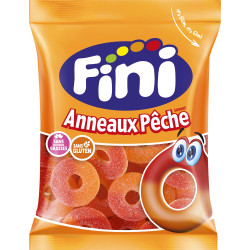 12 Sachets Fini Anneaux Pêches Halal 90g | Milleproduits.com : bonbons, chocolats, snacks en ligne à prix grossiste