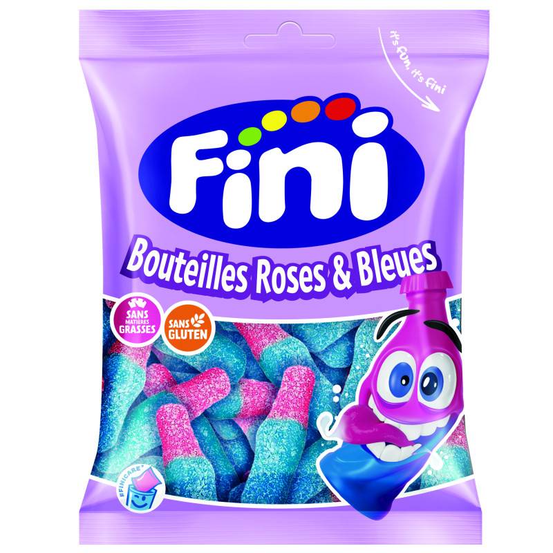 12 Sachets Fini Bouteilles Rose et Bleu Halal 90g | Milleproduits.com : vos bonbons et chocolats préférés à prix grossiste ! 12 Sachets Fini Bouteilles Rose et Bleu Halal 90g | Milleproduits.com : vos bonbons et chocolats préférés à prix grossiste !