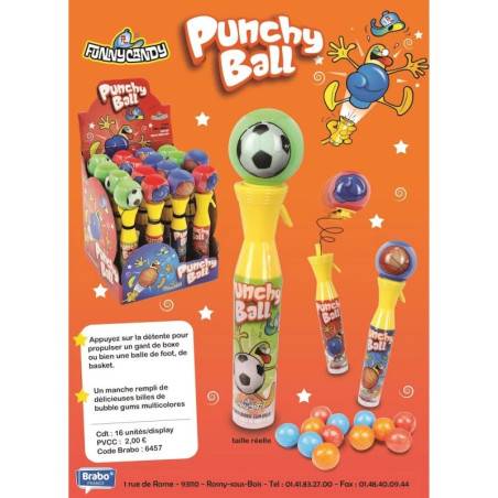 16 Punchy Ball Funny Candy | Milleproduits.com : bonbons, chocolats, snacks en ligne à prix grossiste 16 Punchy Ball Funny Candy | Milleproduits.com : bonbons, chocolats, snacks en ligne à prix grossiste