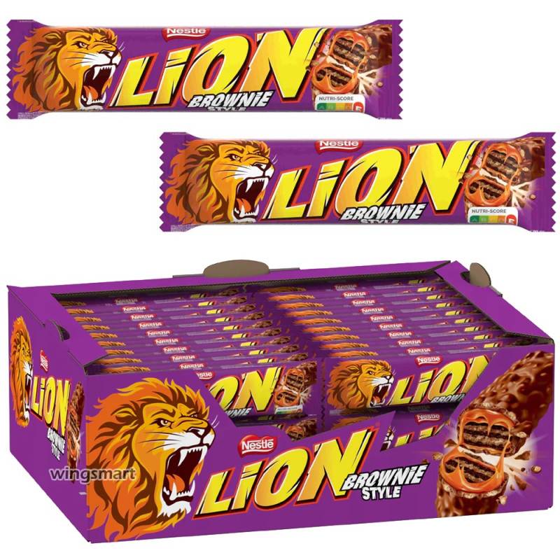 24 Barres Lion Brownies 40g | Milleproduits.com : bonbons, chocolats, snacks en ligne à prix grossiste