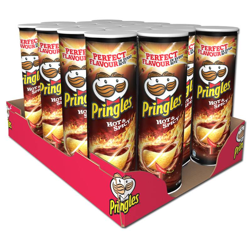 19 Pringles Hot & Spicy 175g | Milleproduits.com : vos bonbons et chocolats préférés à prix grossiste