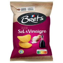 10 Chips Bret's Sel & Vinaigre 125g | Milleproduits.com : bonbons, chocolats, snacks en ligne à prix grossiste