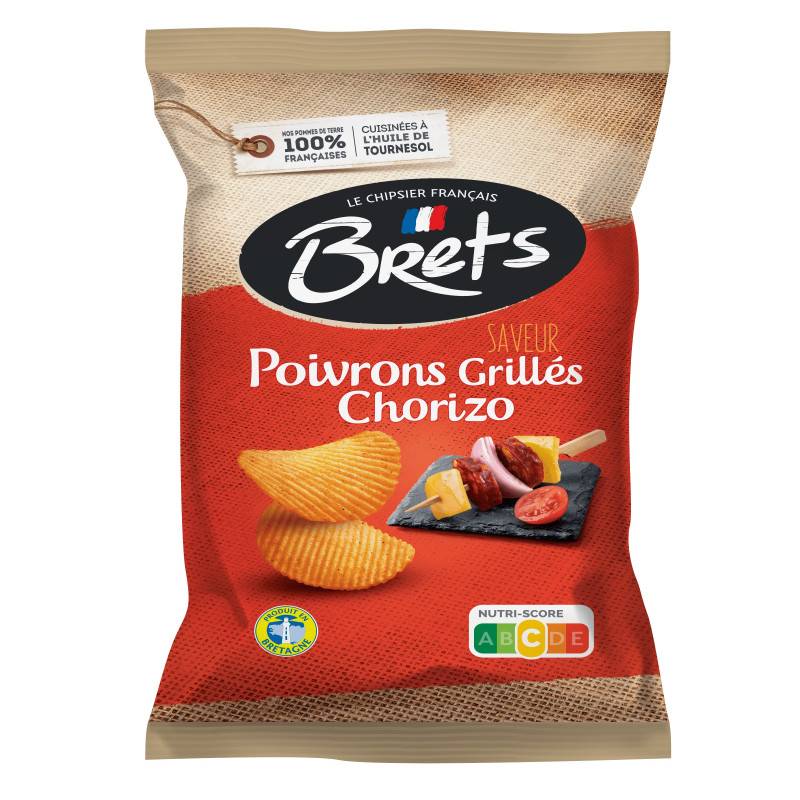 10 Chips Bret's Poivron Chorizo 125g
 | Milleproduits.com : bonbons, chocolats, snacks en ligne à prix grossiste
