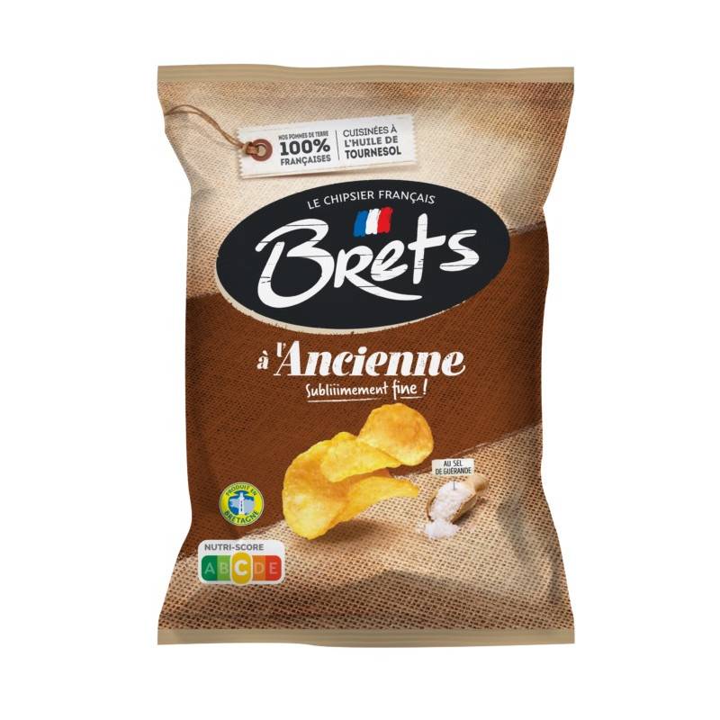 10 Chips Bret's à l'ancienne 125g | Milleproduits.com : bonbons, chocolats, snacks en ligne à prix grossiste