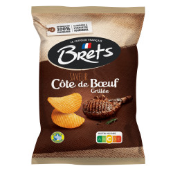 10 Chips Bret's Côte de Boeuf 125g | Milleproduits.com : bonbons, chocolats, snacks en ligne à prix grossiste