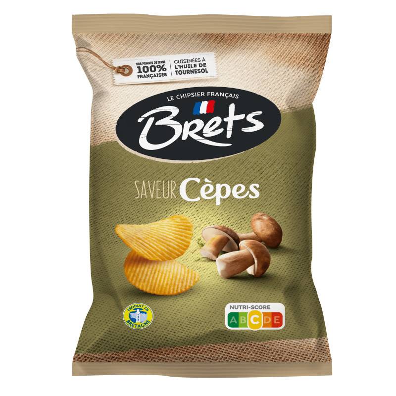 10 Chips Bret's Cèpes 125g | Milleproduits.com : bonbons, chocolats, snacks en ligne à prix grossiste