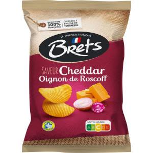 10 Chips Bret's Cheddar Oignon 125g | Milleproduits.com : bonbons, chocolats, snacks en ligne à prix grossiste