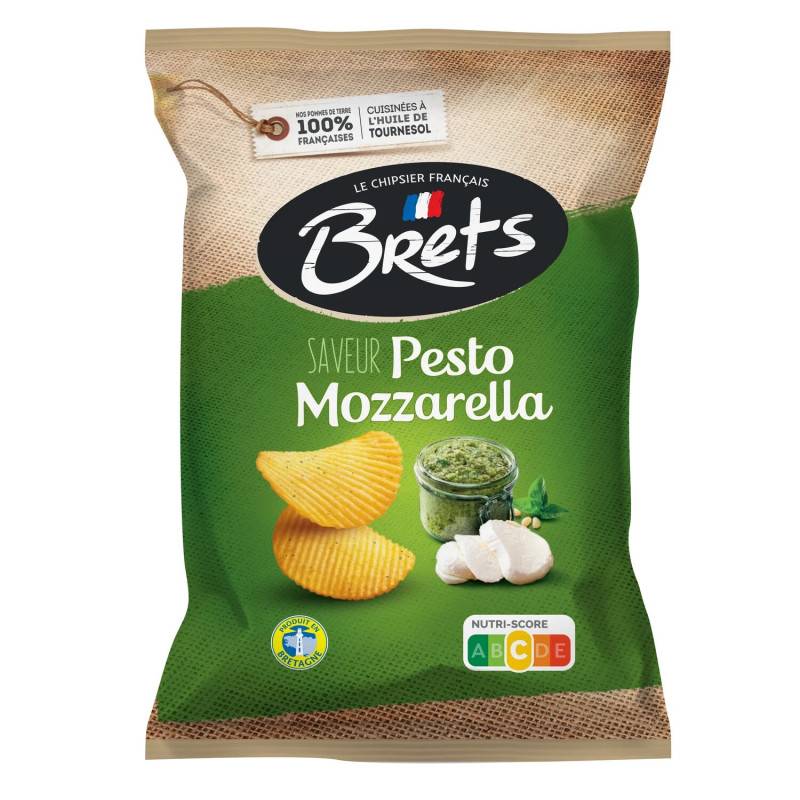 10 Chips Bret's Pesto Mozza 125g | Milleproduits.com : bonbons, chocolats, snacks en ligne à prix grossiste