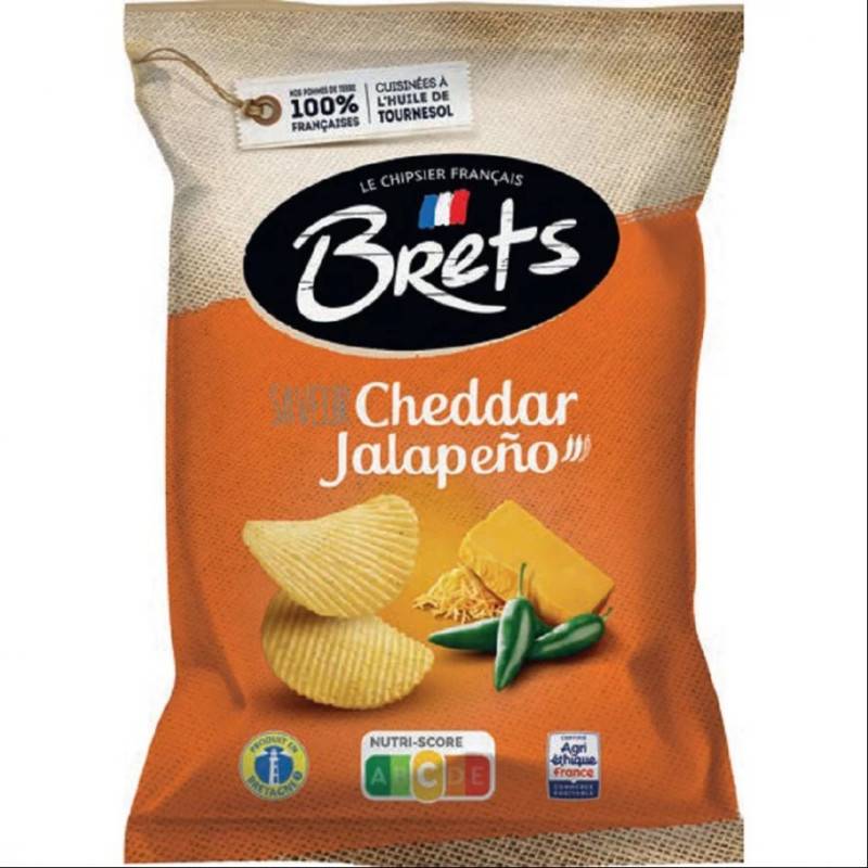 10 Chips Bret's Jalapeño 125g | Milleproduits.com : bonbons, chocolats, snacks en ligne à prix grossiste