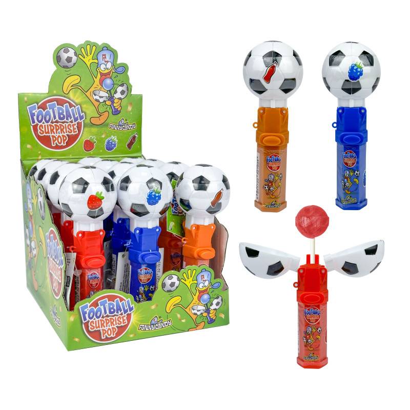 12 Football Surprise Pop | Milleproduits.com : vos bonbons et chocolats préférés en ligne à prix grossiste