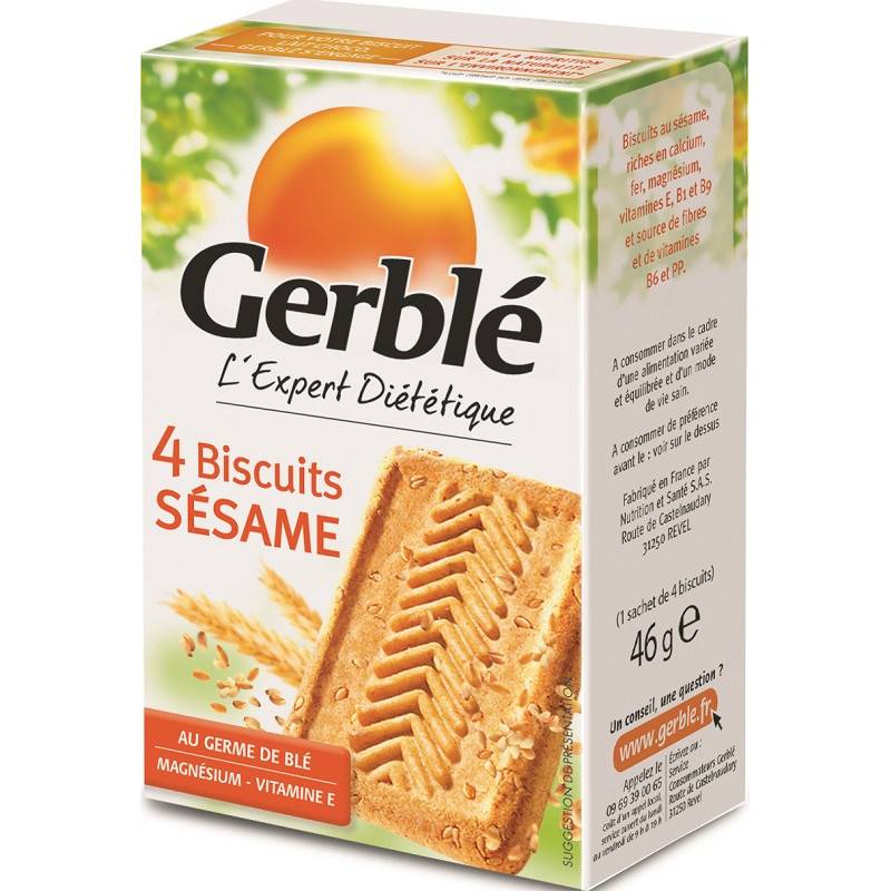 18 Gerblé Sésame Pocket 46g | Milleproduits.com : bonbons, chocolats, snacks en ligne à prix grossiste