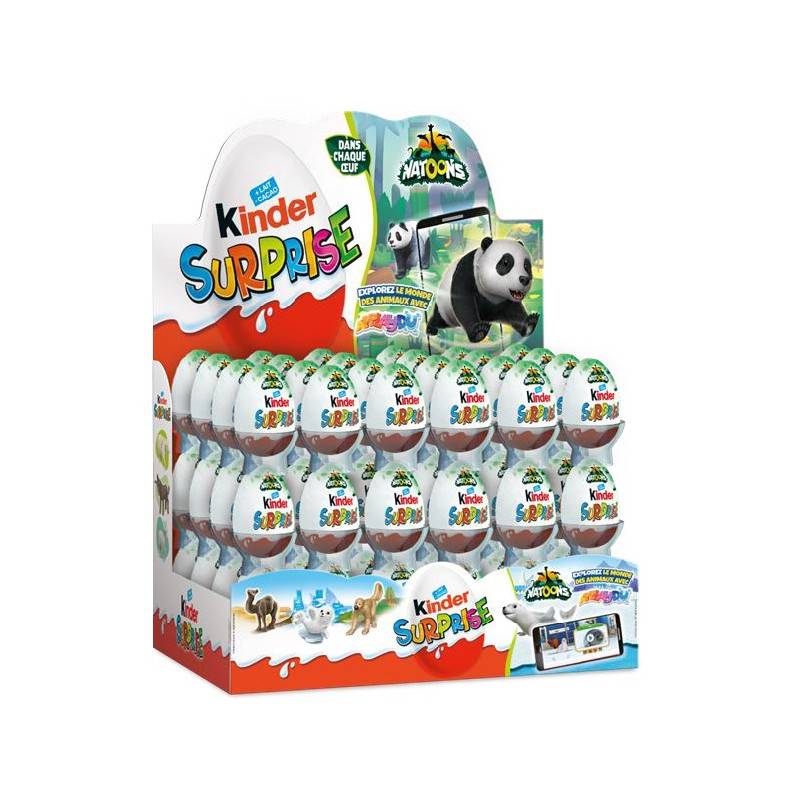 72 oeufs Kinder Surprise | Milleproduits.com : vos bonbons et chocolats préférés en ligne à prix grossiste