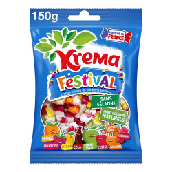 12 Sachets Krema Festival 150g | Milleproduits.com : bonbons, chocolats, snacks en ligne à prix grossiste