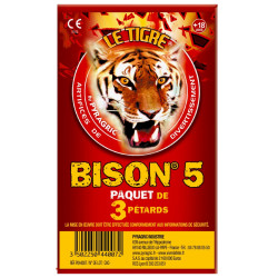 Boîte de 12x3 Pétards Bison 5 F2 | Pyragric | Milleproduits.com