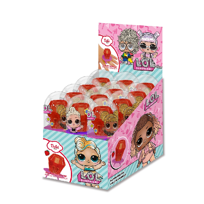 24 Sucettes Bagues LOL Diamond  | Milleproduits.com : bonbons, chocolats, snacks en ligne à prix grossiste
