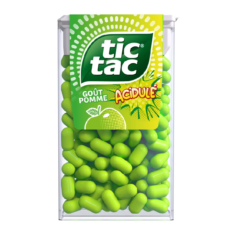 24 Etuis Tic Tac Pomme acidulée | Tic Tac | Milleproduits.com