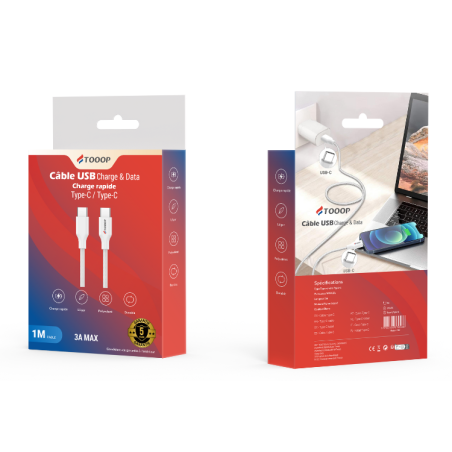 Câble de charge Type C Tooop 1 mètre | Milleproduits.com : vos bonbons et chocolats préférés à prix grossiste ! Câble de charge Type C Tooop 1 mètre | Milleproduits.com : vos bonbons et chocolats préférés à prix grossiste !