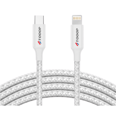 Cable type C/Lightning (Iphone) Tooop 1 mètre | Milleproduits.com : vos bonbons et chocolats préférés à prix grossiste ! Cable type C/Lightning (Iphone) Tooop 1 mètre | Milleproduits.com : vos bonbons et chocolats préférés à prix grossiste !