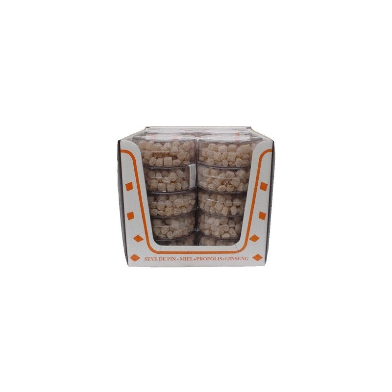 16 Boîtes Gomme Seve de Pin Miel | Milleproduits.com : bonbons, chocolats, snacks en ligne à prix grossiste