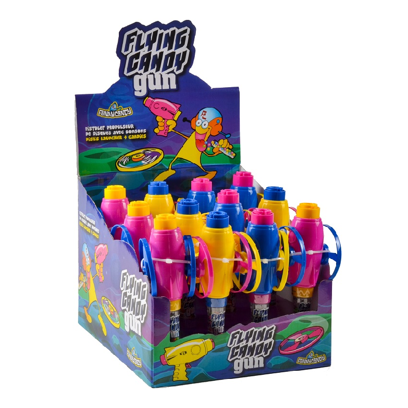 12 Flying Candy Gun | Milleproduits.com : bonbons, chocolats, snacks en ligne à prix grossiste