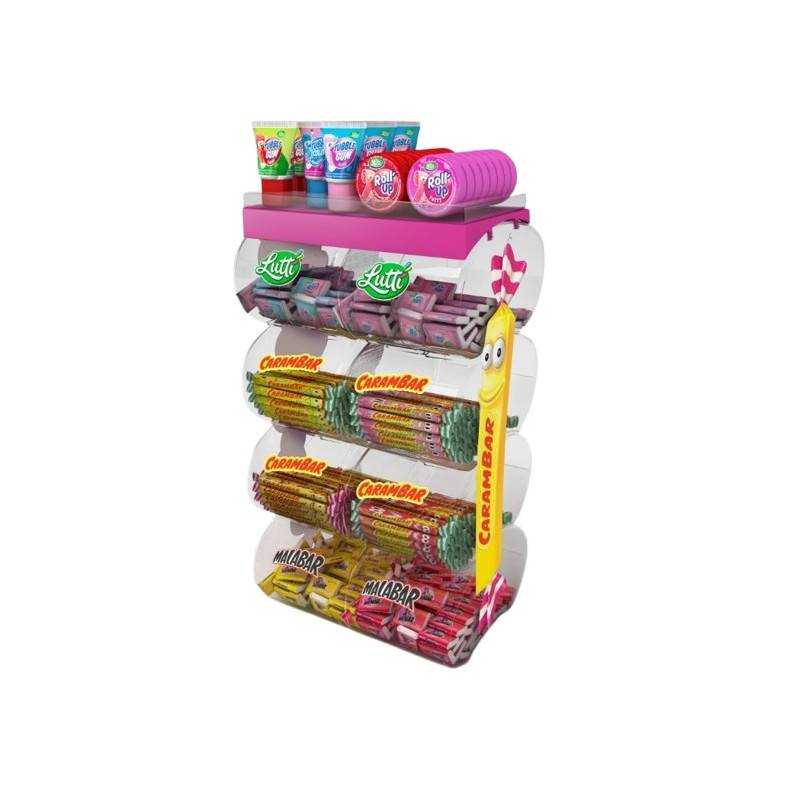 Présentoir de Comptoir Lutti Carambar Malabar | Milleproduits.com : bonbons, chocolats, snacks en ligne à prix grossiste