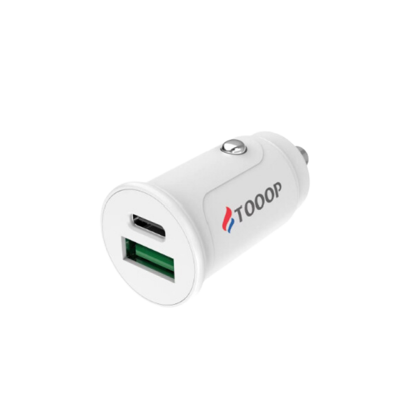 Chargeur auto USB A et Type C Tooop | Milleproduits.com : vos bonbons et chocolats préférés à prix grossiste !