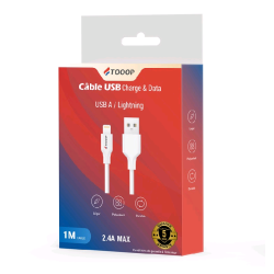 Câble USB-iPhone 1m | Milleproduits.com : grossiste bonbons, chocolats, accessoires non alimentaires
