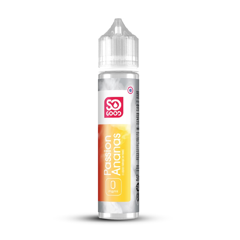 E-liquide 0mg Ananas Passion So Good 50ml | Milleproduits.com : grossiste de l'impulsion en ligne.