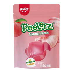 12 Bonbons Amos à peler Pêche 120g | Milleproduits.com : bonbons, chocolats, snacks en ligne à prix grossiste