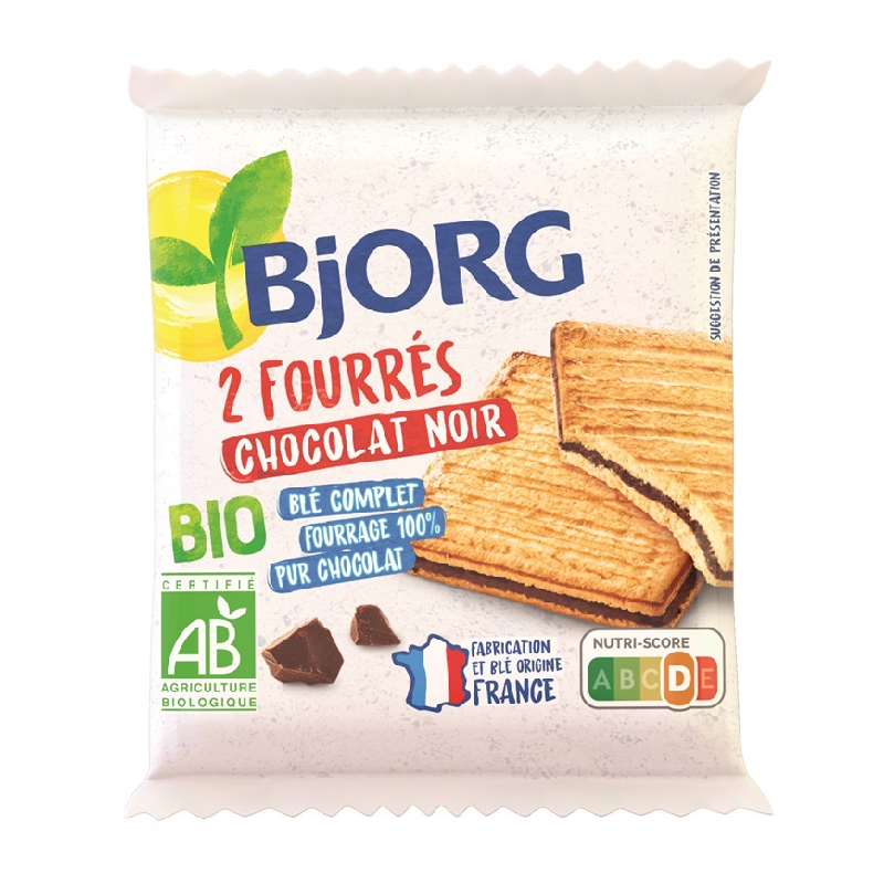 20 Bjorg Fourrés Chocolat Noir | Milleproduits.com : bonbons, chocolats, snacks en ligne à prix grossiste