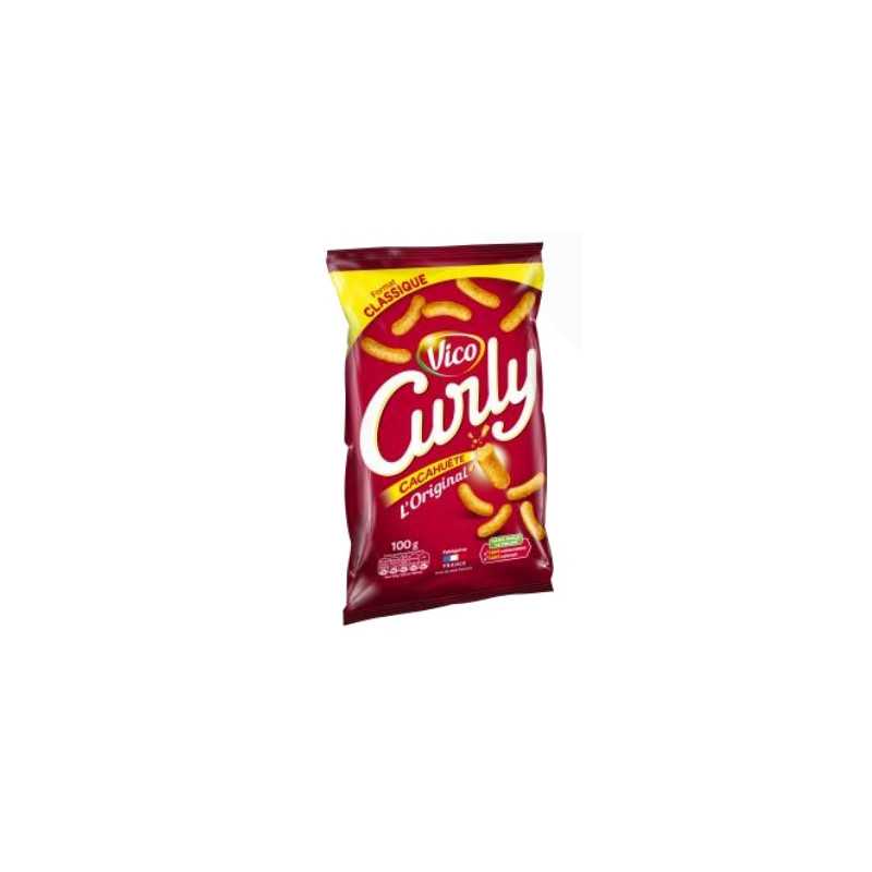 30 Curly Cacahuètes 60g | Milleproduits.com : bonbons, chocolats, snacks en ligne à prix grossiste