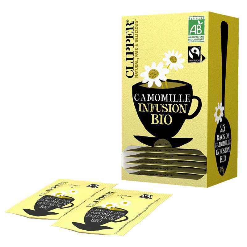 6 Boîtes Infusion Camomille Clipper | Milleproduits.com : bonbons, chocolats, snacks en ligne à prix grossiste