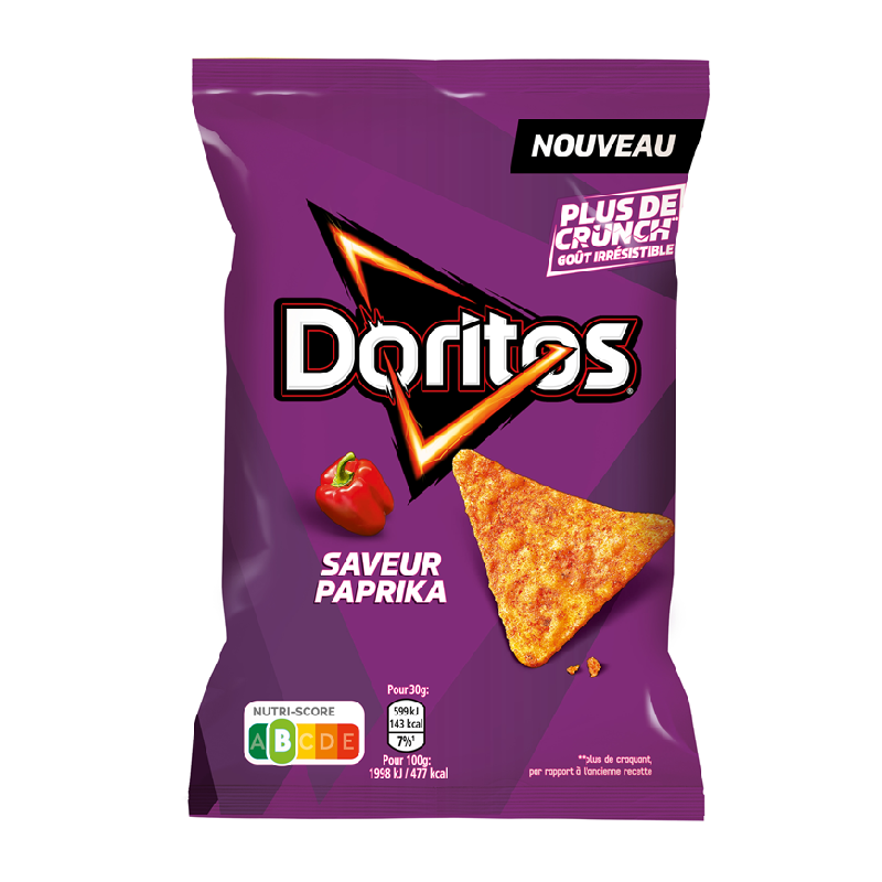 10 Doritos Paprika 160g | Milleproduits.com : bonbons, chocolats, snacks en ligne à prix grossiste