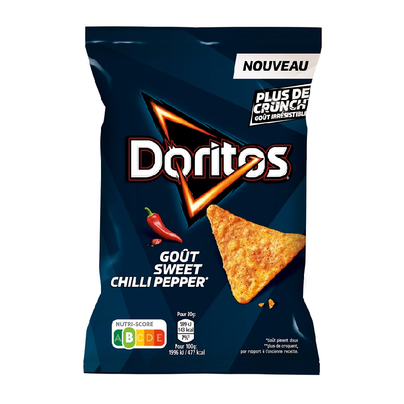 10 Doritos Sweet Chili 160g | Milleproduits.com : bonbons, chocolats, snacks en ligne à prix grossiste