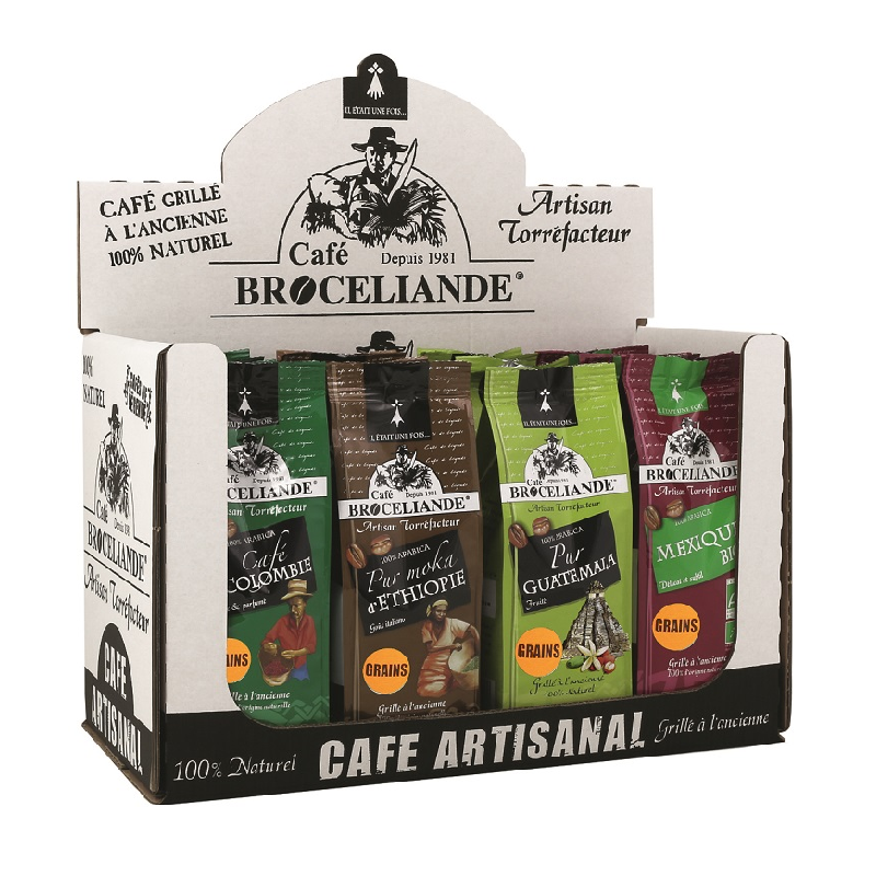 12 Café Brocéliande Grains 250g | Milleproduits.com : bonbons, chocolats, snacks en ligne à prix grossiste